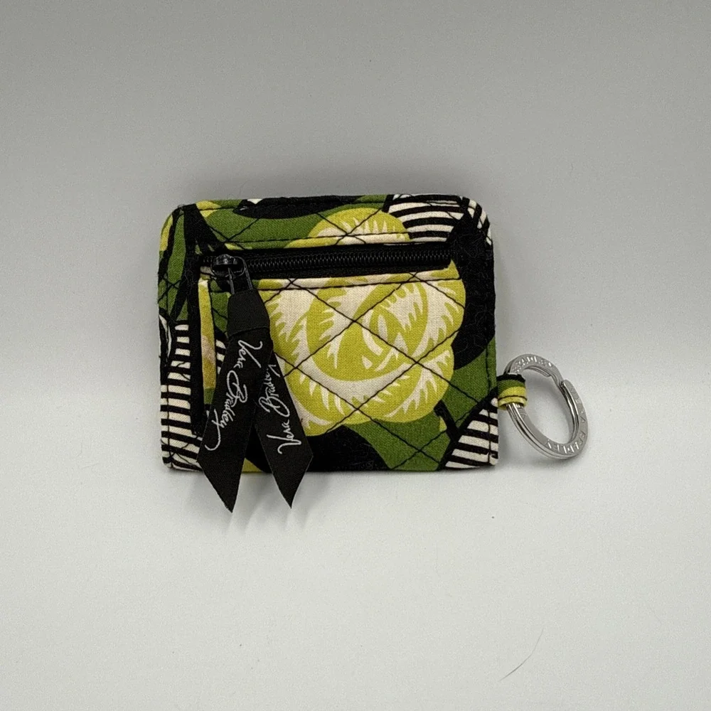 Vera Bradley Zip ID Case In La Neon Rose ID's & Credit Card Holder Keyring NWOT
